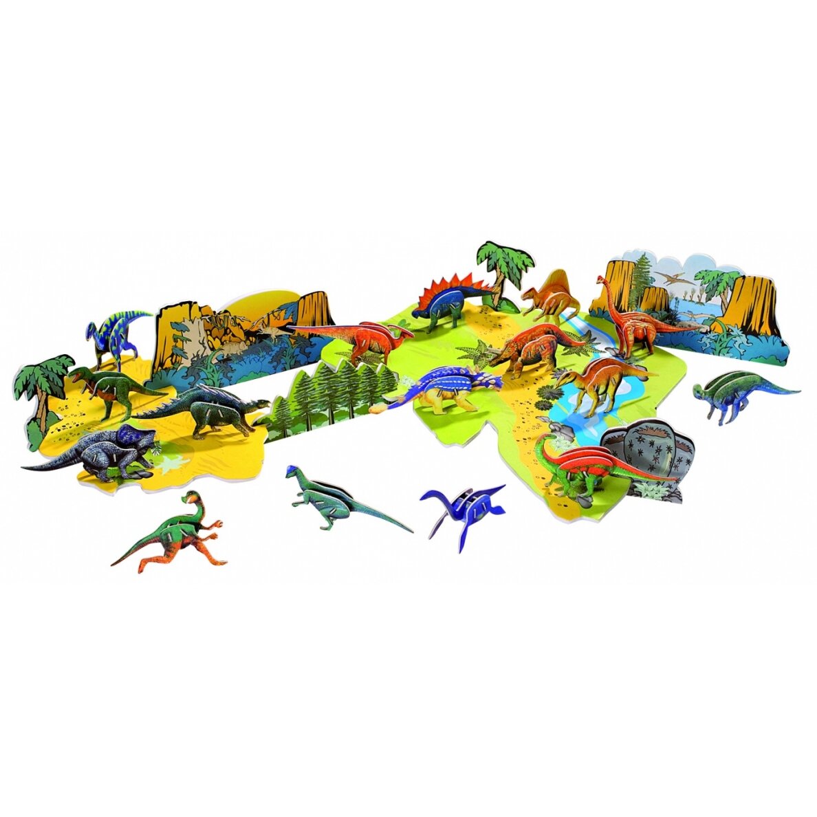 3-D maketas "Dinozaurai", 88 vnt. 3