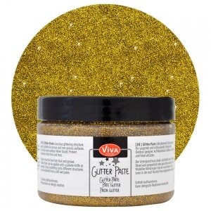 3D-гель с блёстками Glitter Paste, 150 мл, золотистый, № 901