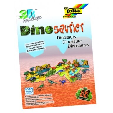3-D maketas "Dinozaurai", 88 vnt.