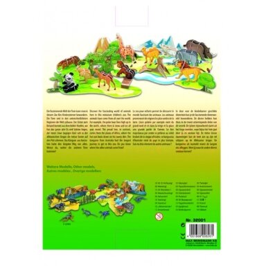 3-D maketas "Gyvūnai", 71 vnt.