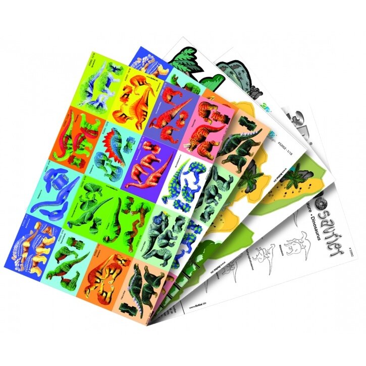 3-D maketas "Dinozaurai", 88 vnt. 2