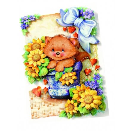 3D-motyvų iškarpos Folia, 10 lapų su priedais 2 3D-motyvų iškarpos Folia, 10 lapų su priedais 2