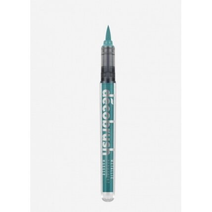 Teptukinis markeris Karin Decobrush Metallic mėlynos spalvos Teptukinis markeris Karin Decobrush Metallic mėlynos spalvos