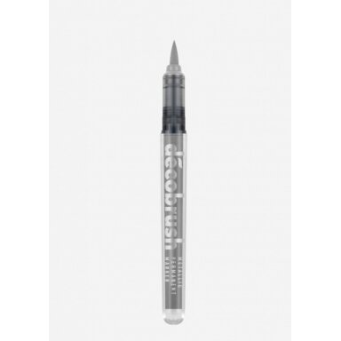 Маркер кисточковый художественный Karin Decobrush Metallic серебряный Маркер кисточковый художественный Karin Decobrush Metallic серебряный