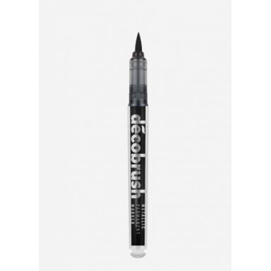 Маркер кисточковый художественный Karin Decobrush Metallic черный металлик Маркер кисточковый художественный Karin Decobrush Metallic черный металлик