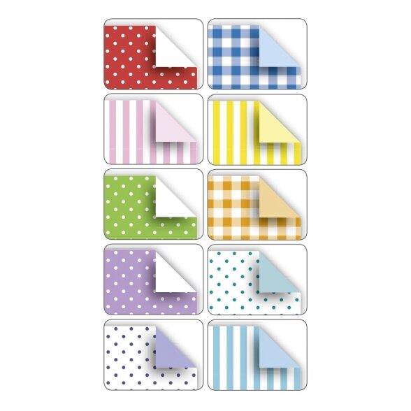 Folding Papers BASICS INTENSIV 80g/m², 20x20cm, 50 sheets, 10 assorted designs 1