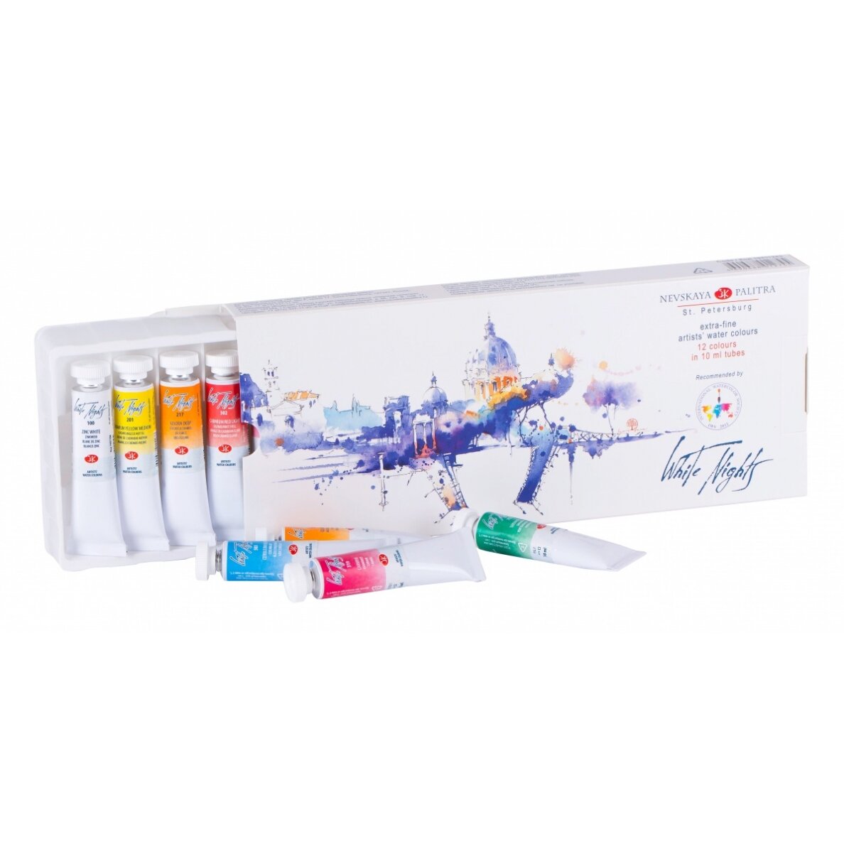 Akvarelės rinkinys White Nights IWS 12x10 ml Akvarelės rinkinys White Nights IWS 12x10 ml