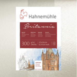Akvarelinis popierius Hahnemhule Britannia 300 g/m², 100*70 cm, stambiagrūdis 1 Akvarelinis popierius Hahnemhule Britannia 300 g/m², 100*70 cm, stambiagrūdis 1