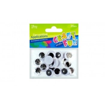 Akytės dekoravimui 18 mm, 24 vnt CRAFT-FUN