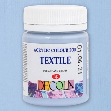 Akriliniai dažai audiniams Decola 50 ml Nr.528 karališka žydra Akriliniai dažai audiniams Decola 50 ml Nr.528 karališka žydra