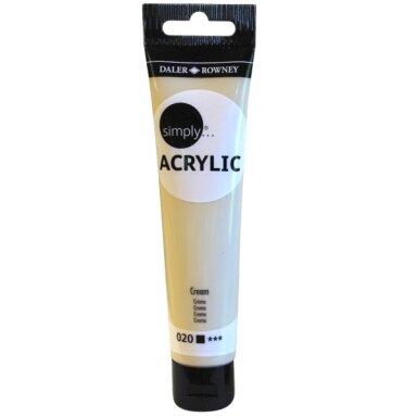 Akriliniai dažai dailei Daler-Rowney Simply 75 ml kreminės spalvos