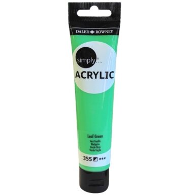 Akriliniai dažai dailei Daler-Rowney Simply 75 ml lapų žalias