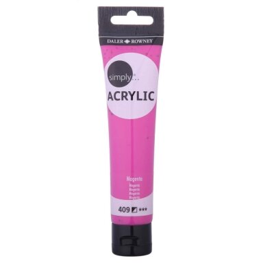 Akriliniai dažai dailei Daler-Rowney Simply 75 ml Magenta
