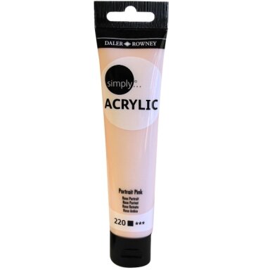 Akriliniai dažai dailei Daler-Rowney Simply 75 ml persikinė rožinė