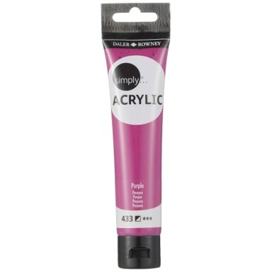 Akriliniai dažai dailei Daler-Rowney Simply 75 ml purpurinis