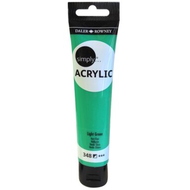 Akriliniai dažai dailei Daler-Rowney Simply 75 ml šviesiai žalias