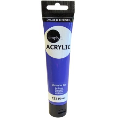 Akriliniai dažai dailei Daler-Rowney Simply 75 ml ultramarinas