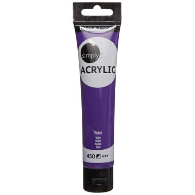 Akriliniai dažai dailei Daler-Rowney Simply 75 ml violetinis