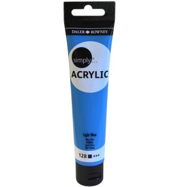 Akriliniai dažai dailei Daler-Rowney Simply 75 ml žydras
