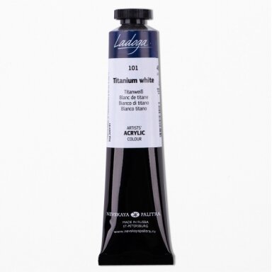 Acrylic Colours Ladoga in Tubes 46 ml — 101 Titanium White