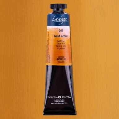 Acrylic Colours Ladoga in Tubes 46 ml — 205 Gold Ochre
