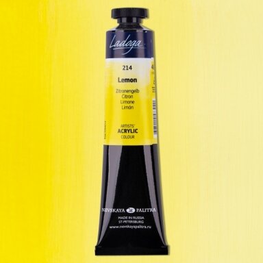 Acrylic Colours Ladoga in Tubes 46 ml — 214 Lemon