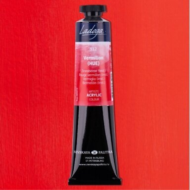 Acrylic Colours Ladoga in Tubes 46 ml — 312 Vermilion (hue)