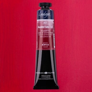 Acrylic Colours Ladoga in Tubes 46 ml — 317 Madder Lake Red