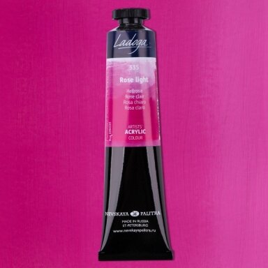 Akriliniai dažai dailei Ladoga 46 ml Nr.335 šviesiai rožinė spalvos