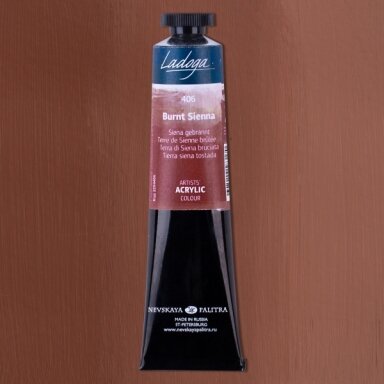 Akriliniai dažai dailei Ladoga 46 ml Nr.406 siena deginta