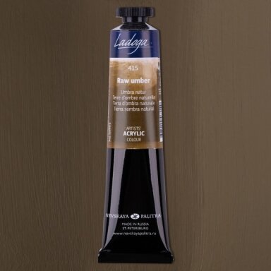 Akriliniai dažai dailei Ladoga 46 ml Nr.415 umbra natūrali