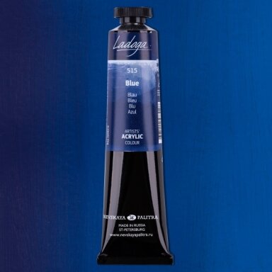 Akriliniai dažai dailei Ladoga 46 ml Nr.515 mėlyna