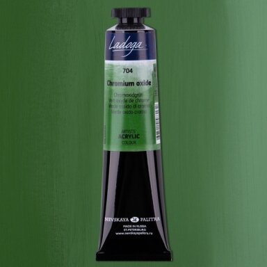 Akriliniai dažai dailei Ladoga 46 ml Nr.704 chromo oksidas