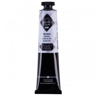 Akriliniai dažai dailei Master-Class 46 ml Nr.100 cinko balti