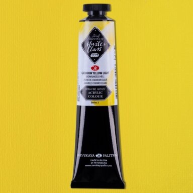 Akriliniai dažai dailei Master-Class 46 ml Nr.200 kadmis šviesiai geltonas