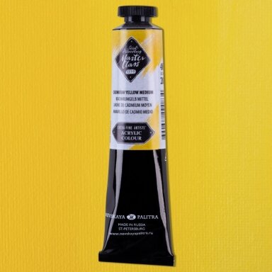 Akriliniai dažai dailei Master-Class 46 ml Nr.201 kadmis geltonas