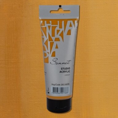 Acrylic Paints Sonnet in Plastic Tube 120 ml — 205 Gold ochre