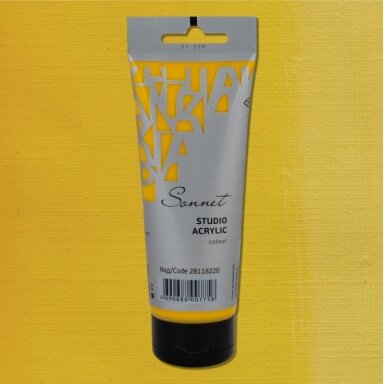 Acrylic Paints Sonnet in Plastic Tube 120 ml — 220 Yellow medium