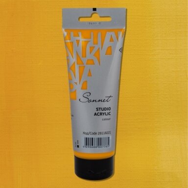 Acrylic Paints Sonnet in Plastic Tube 120 ml — 221 Yellow deep