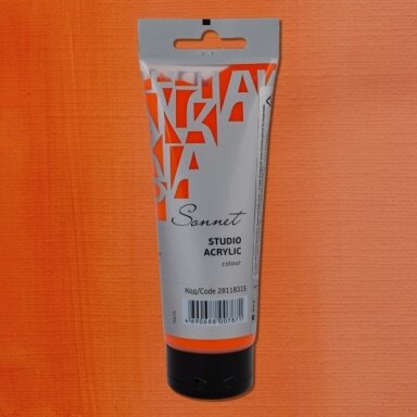 Acrylic Paints Sonnet in Plastic Tube 120 ml — 315 Orange