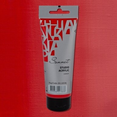 Acrylic Paints Sonnet in Plastic Tube 120 ml — 336 Red light