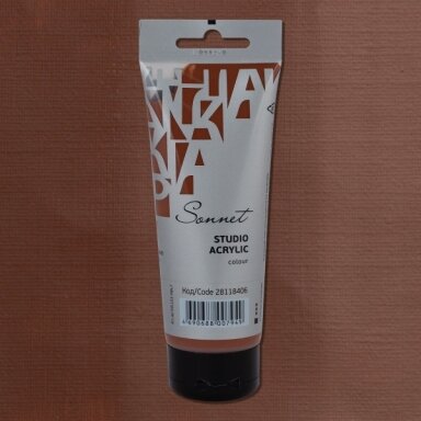 Acrylic Paints Sonnet in Plastic Tube 120 ml — 406 Burnt Sienna