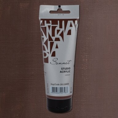 Acrylic Paints Sonnet in Plastic Tube 120 ml — 408 Burnt umber