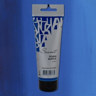 Acrylic Paints Sonnet in Plastic Tube 120 ml — 500 Phtalocyanine blue