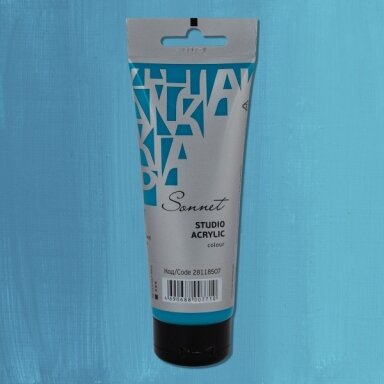 Acrylic Paints Sonnet in Plastic Tube 120 ml — 507 Turquoise blue