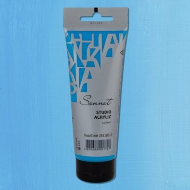 Acrylic Paints Sonnet in Plastic Tube 120 ml — 513 Azure