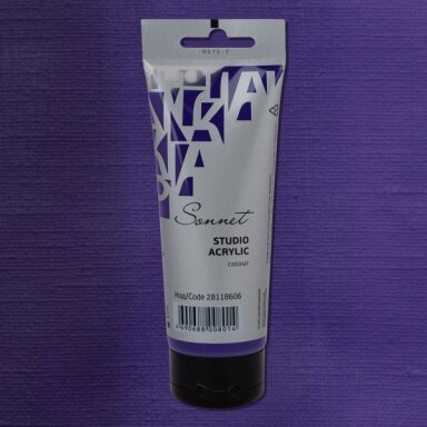 Acrylic Paints Sonnet in Plastic Tube 120 ml — 606 Violet deep