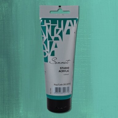 Acrylic Paints Sonnet in Plastic Tube 120 ml — 703 Phthalocyanine Green