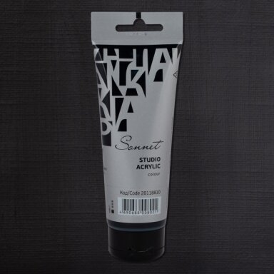 Acrylic Paints Sonnet in Plastic Tube 120 ml — 810 Black