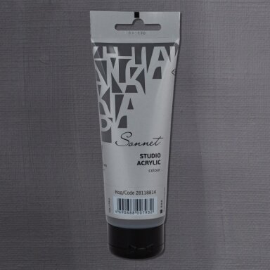 Acrylic Paints Sonnet in Plastic Tube 120 ml — 814 Gray